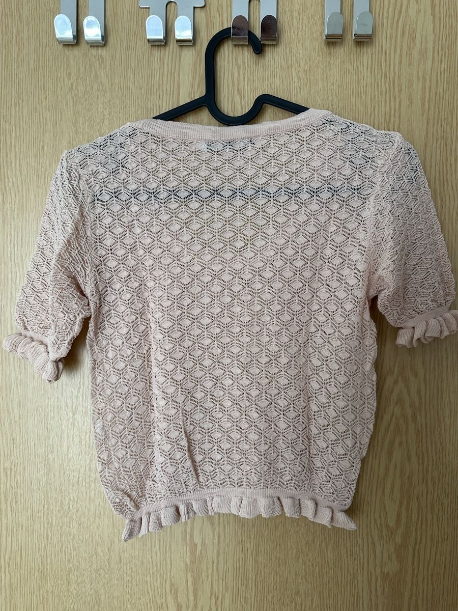 Zara T-shirt: Shirt Zara pink crochet S – Usato da Gordola venduto da EleSecondHand-TCG 2