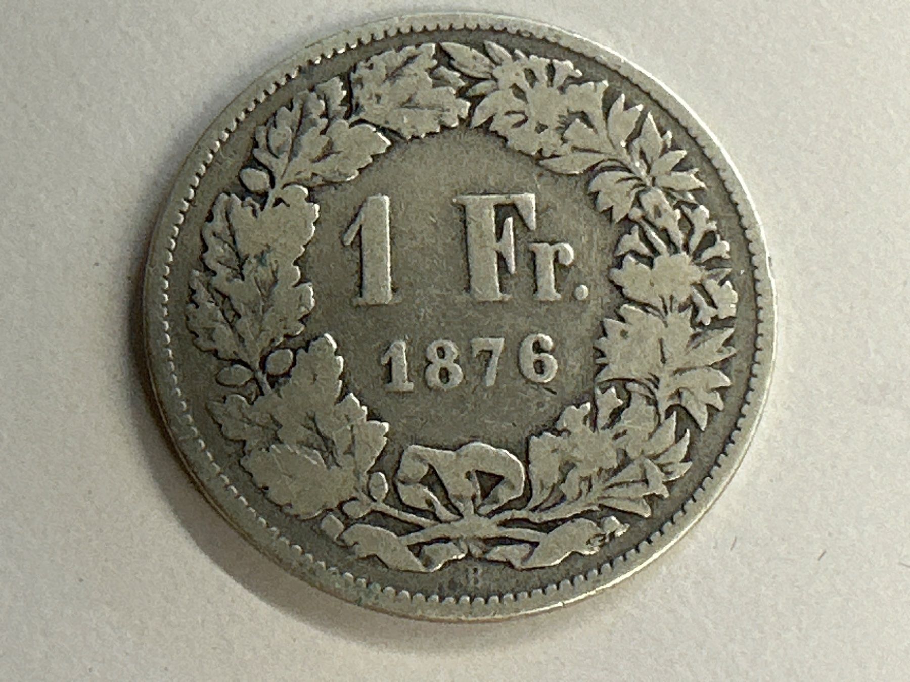 Toutes les monnaies: 1 Fr. Silber Schweiz 1876 s – D'occasion à Herisau par herau