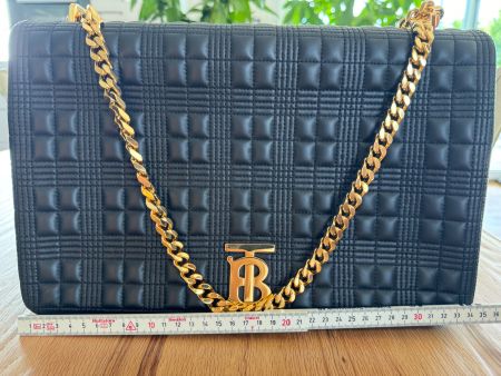BURBERRY LOLA TB XL SCHWARZ LEDER