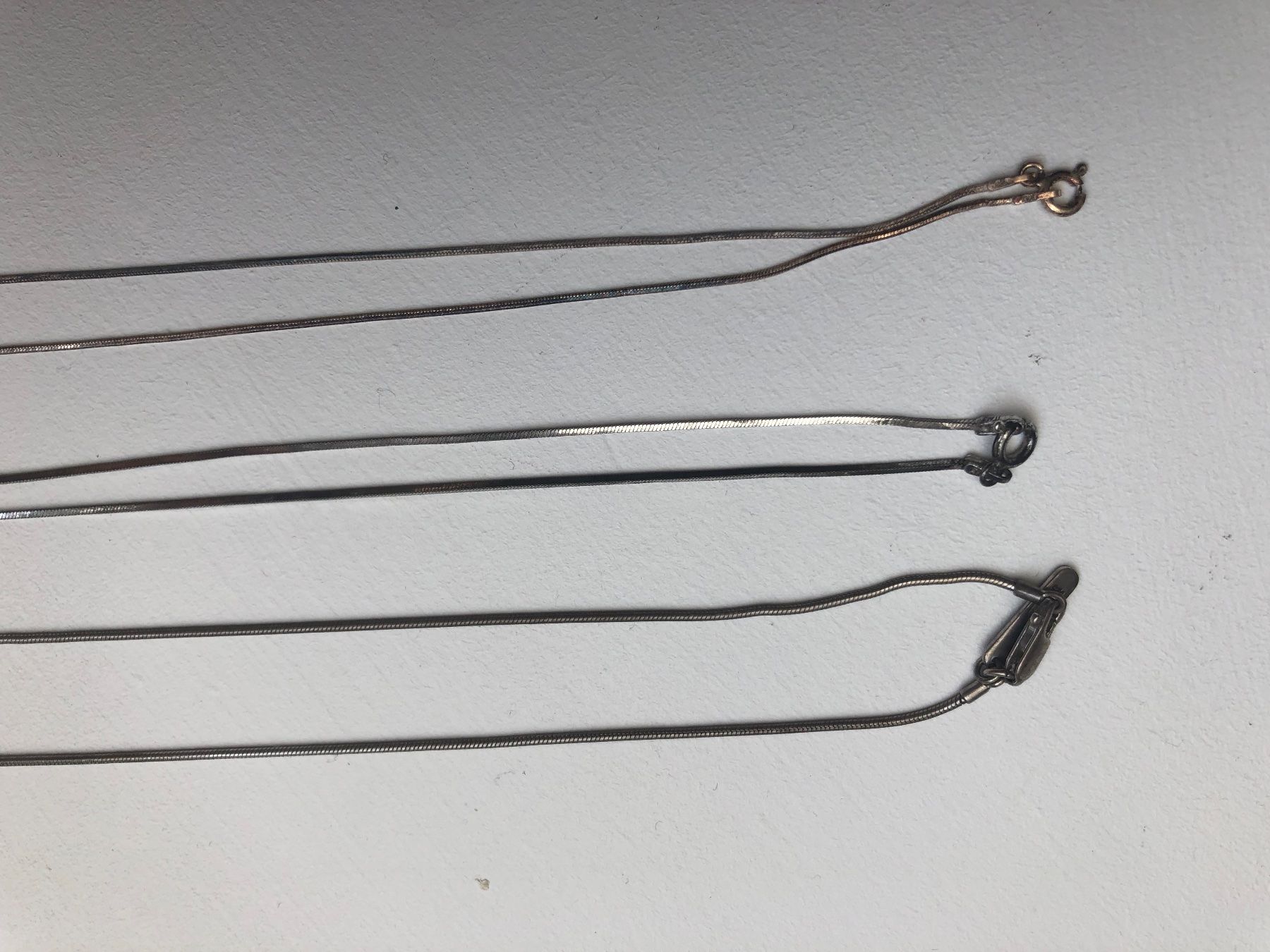 Catenine: 3 Stuck Echt silber 925 - Kette mit Anhänger – Usato da Buchs-ZH venduto da Birikina 1
