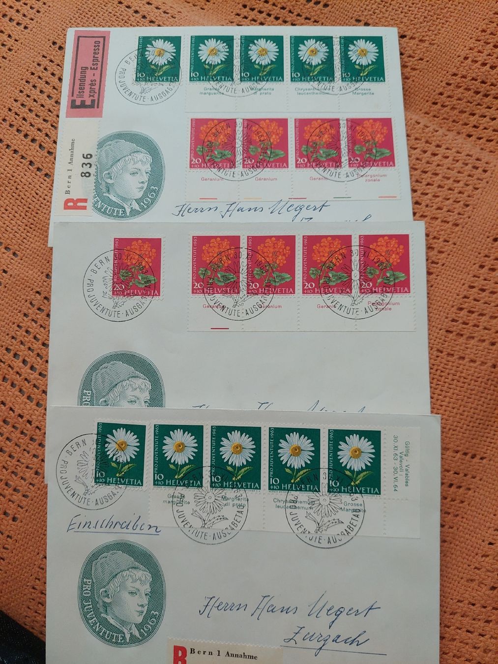 Buste & buste per spedizione: Timbres suisses, FDC Pro-Juventute 1963 – Nuovo (secondo la descrizione) da Le Locle venduto da wchs 4