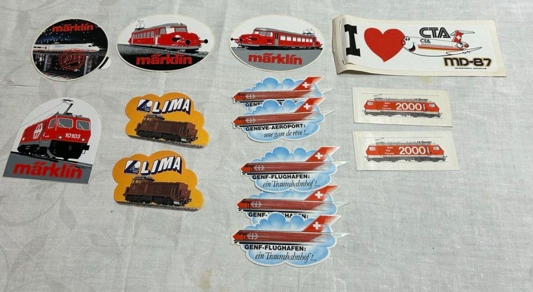 Sticker: Autocollant vintage Marklin divers – Usato da Genève venduto da Octo-puces