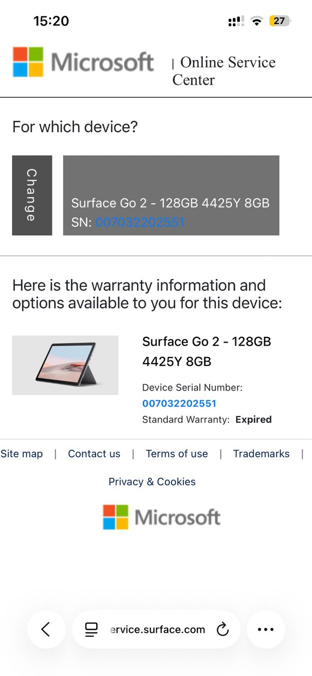 Microsoft Tablet PC: Microsoft Surface Go 2 / 8GB / 128GB – Usato da Gossau SG venduto da techno.