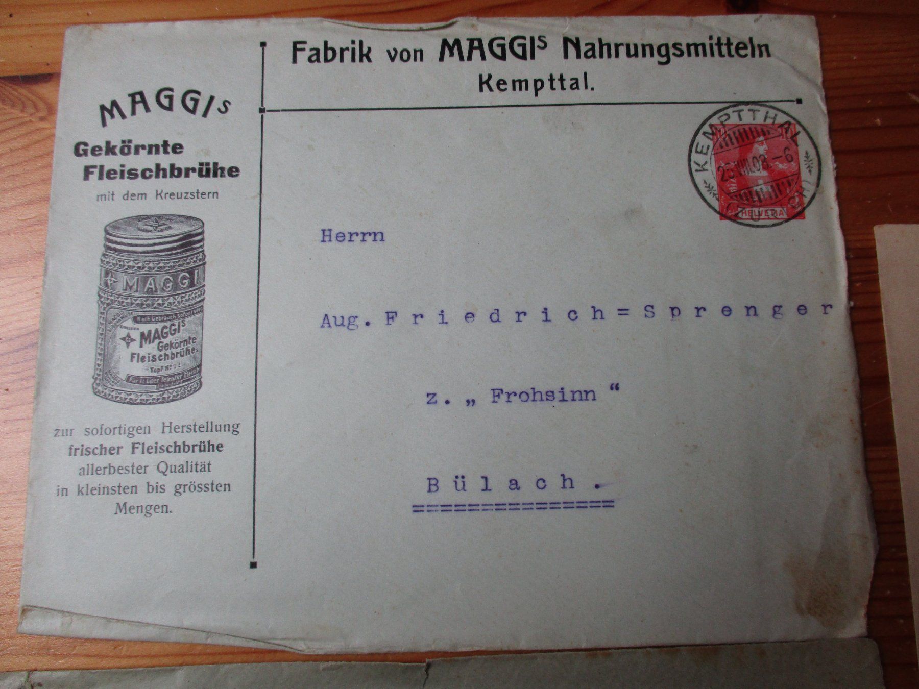 Tutti i francobolli: Maggi Kempttal Briefe Umschläge Lot – Usato da Felsberg venduto da sanwill 1