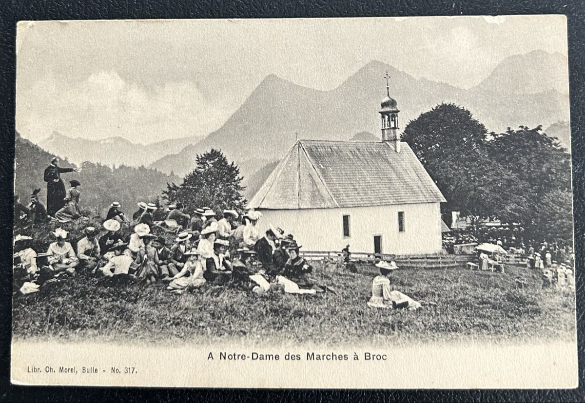 Cartoline postali: A Notre Dame des Marches à Broc – Usato da Horw venduto da Tellbub