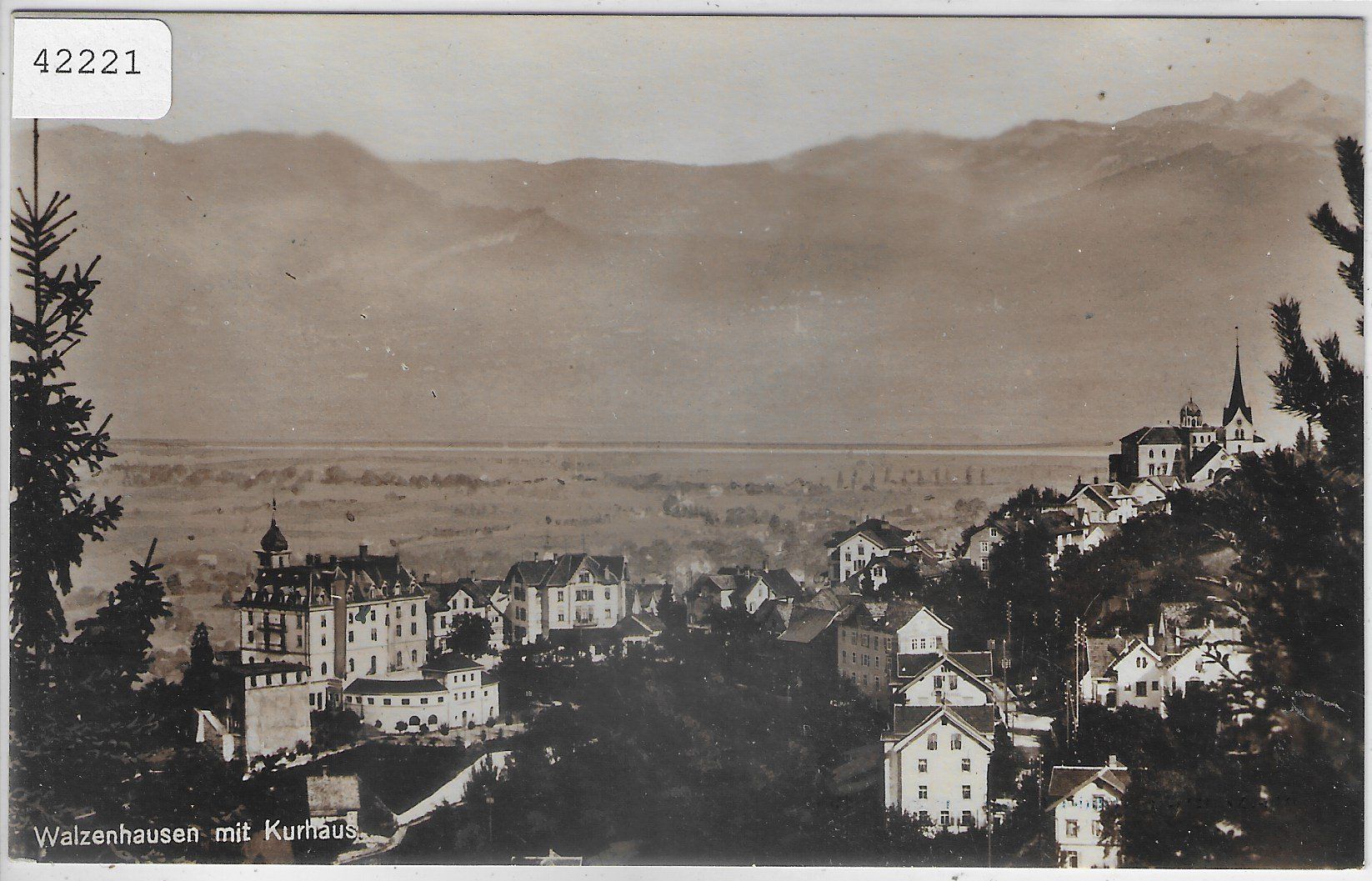 Cartoline postali: Walzenhausen mit Kurhaus – Usato da Ettingen venduto da Kartenplanet