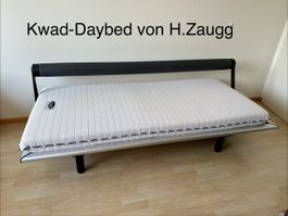 Daybed Kwad von H. Zaugg 90x200cm Aluminium Gebraucht