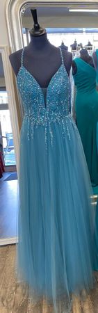 Abendkleid türkis Grösse 36  NEU mit Etikett