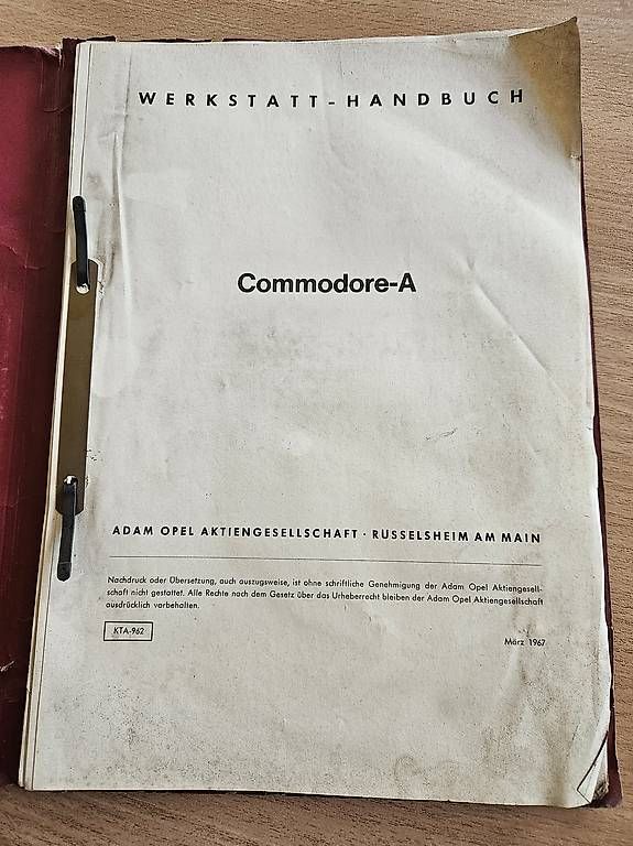 Bücher: Werkstatt Handbuch Commodore A KTA-962 – Gebraucht aus Münsingen von astra76 3