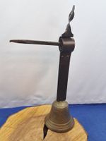 1 antike Tür Glocke # «10» mit Feder & Nagel (LOT2136X#TBS1)