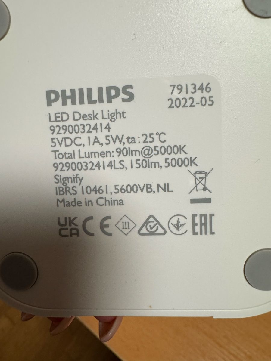Philips Lampade: Philips LED Schreibtischlampe mit USB Kabel – Usato da Küsnacht ZH venduto da IrischkaB 2
