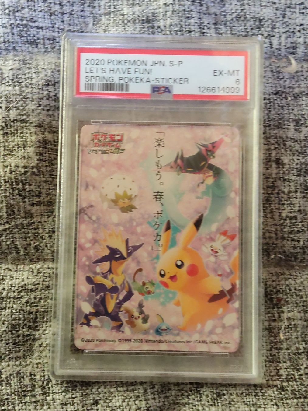 Pokémon Cartes à collectionner: 2020 Pikachu let's have fun pokeka Sticker PSA6 – D'occasion à Vezio par 41181