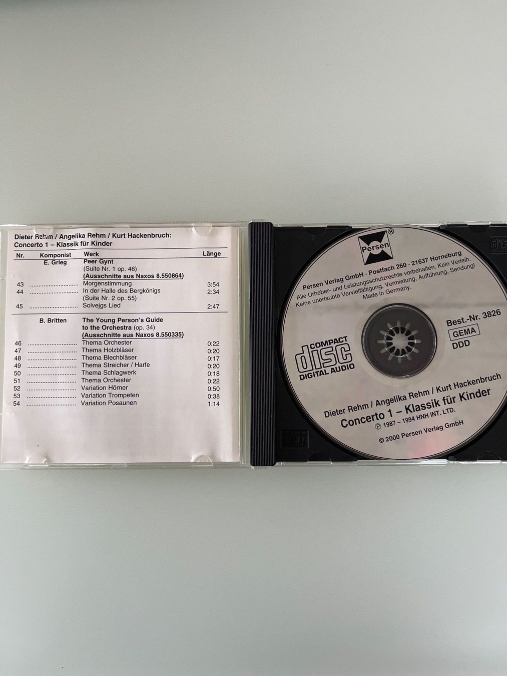 CD: Concerto 1 Klassik für Kinder CD – Usato da Rossrüti venduto da Piccola7 1