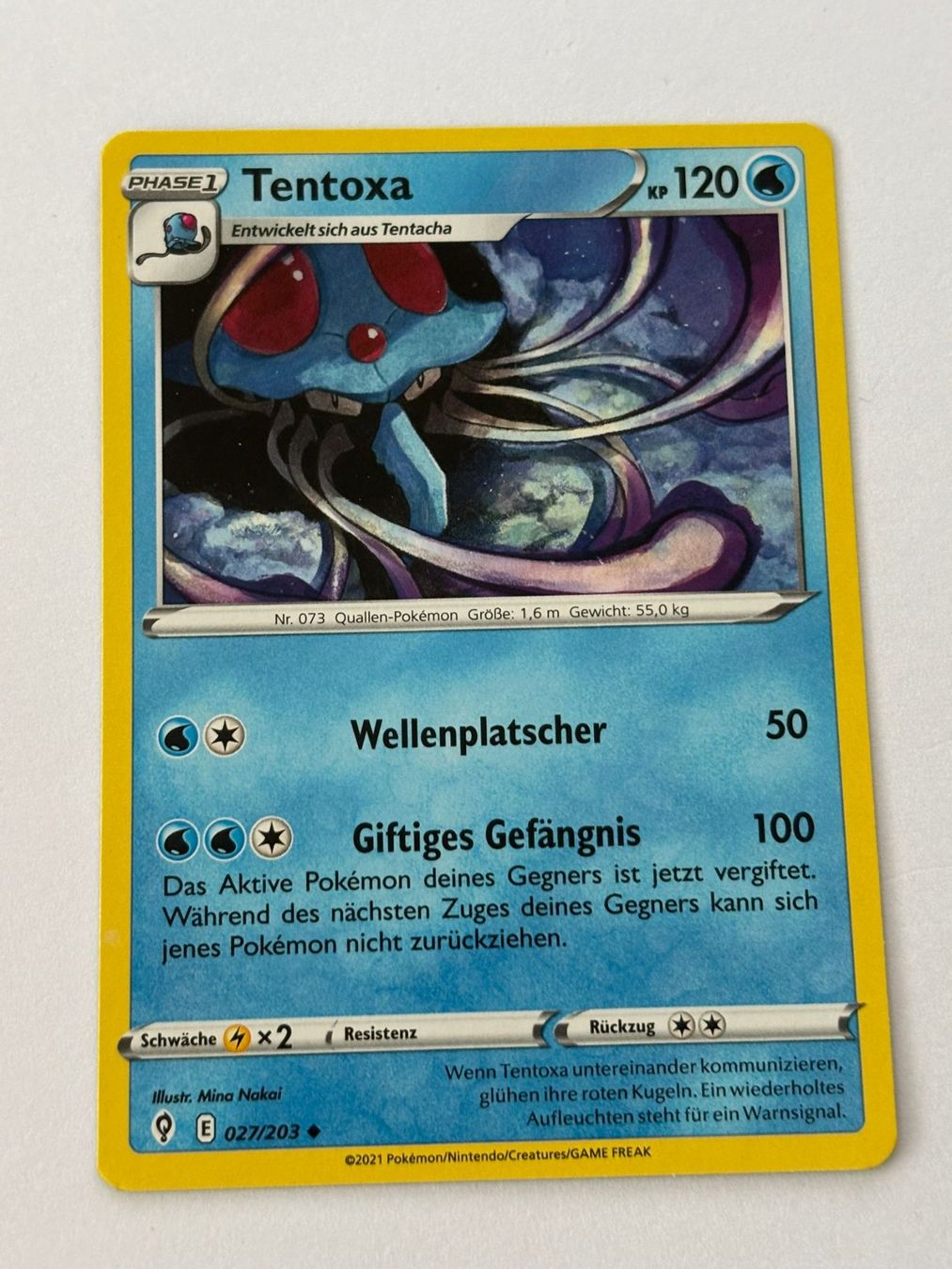 Pokémon Carte collezionabili: Tentoxa 027/203 – Usato da Herisau venduto da Seyashop_2