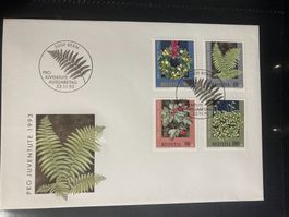 Schweiz 1993 FDC Satz Pro Juventute Waldpflanzen