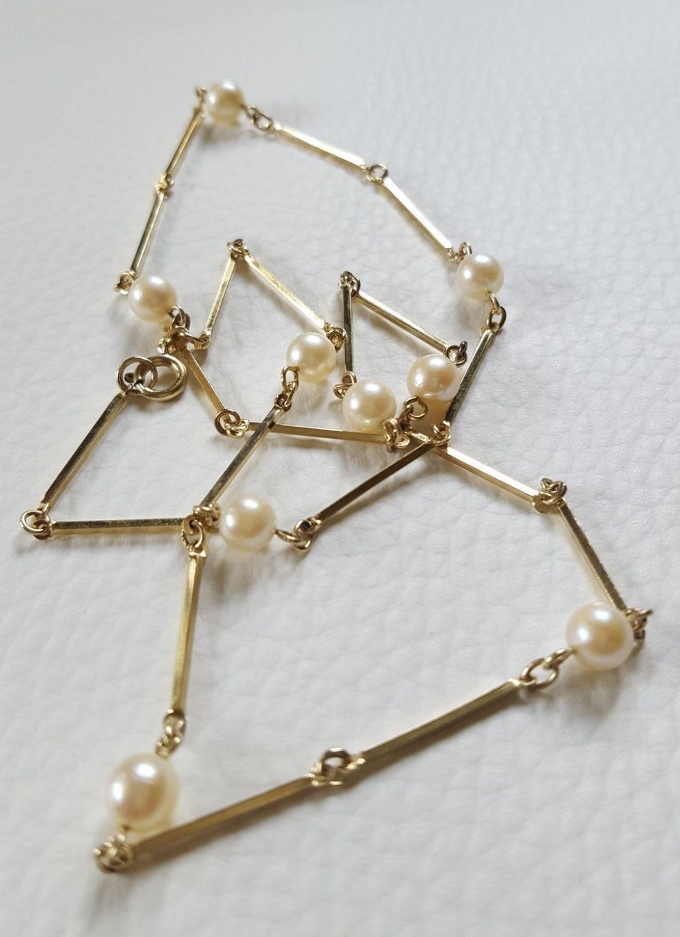 Catenine: Gold kette Mit Perlen – Usato da Wald ZH venduto da Dasilver 7