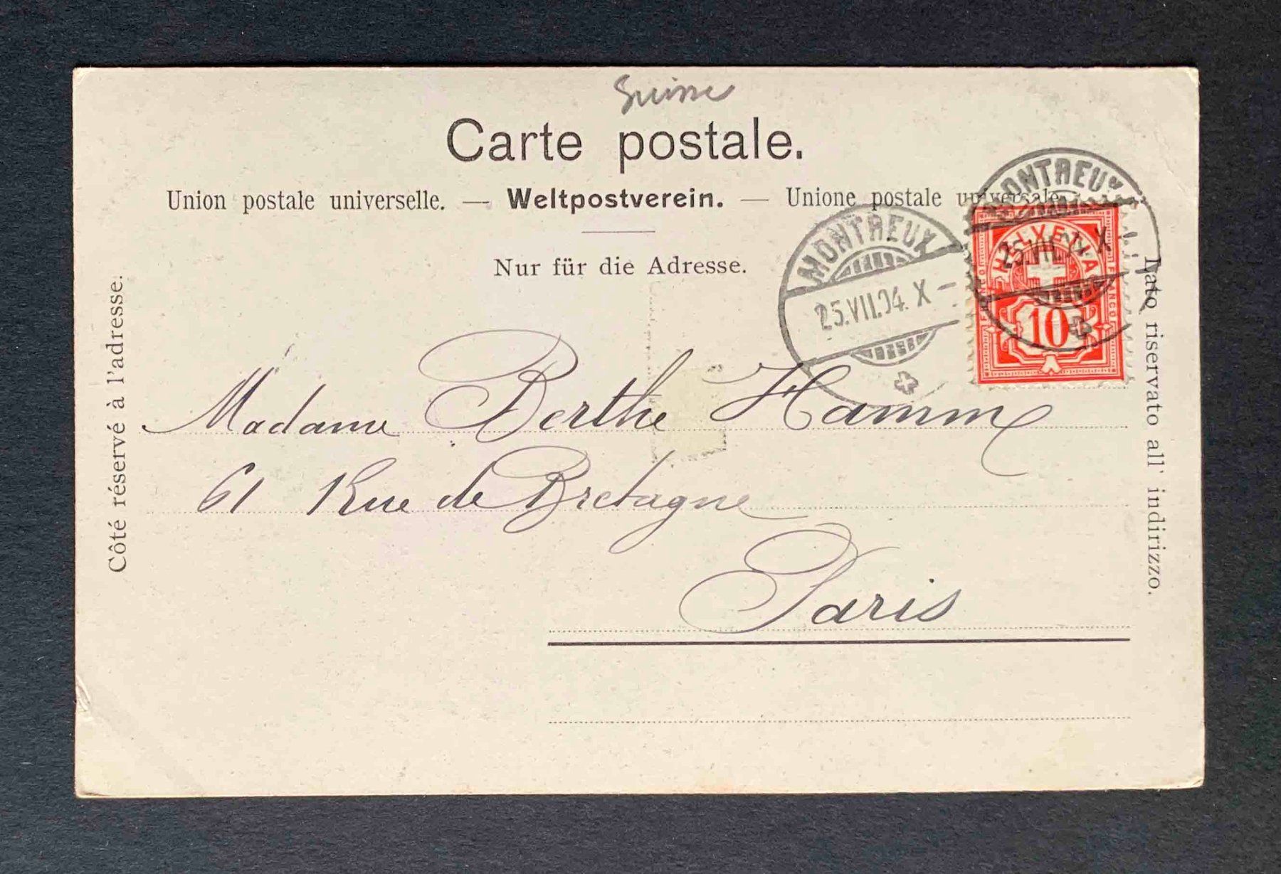 Cartoline postali: AK Montreux – Usato da Goldau venduto da artelier1 1