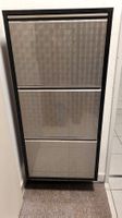 Schuhschrank Berry Metall schwarz 51 x 103 x 15 cm