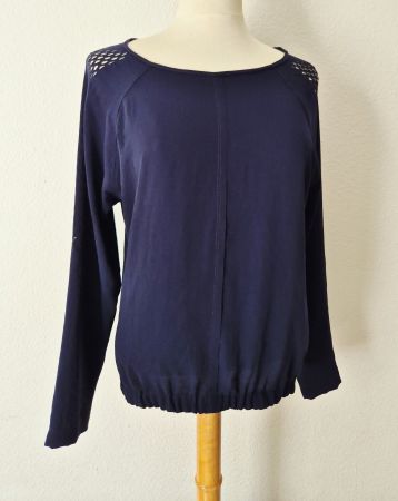 TUNIKA BLUSE MARC CAIN BLAU N2 36 S SHIRT,  TOP ZU ROCK HOSE