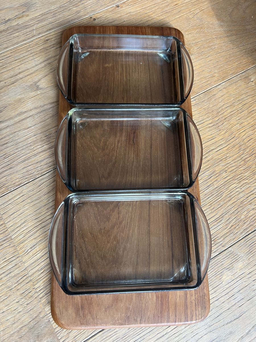 Plateaux: Dänisches Digsmed Teak Holz Serviertablett – D'occasion à Uerikon par Saffagirl 7
