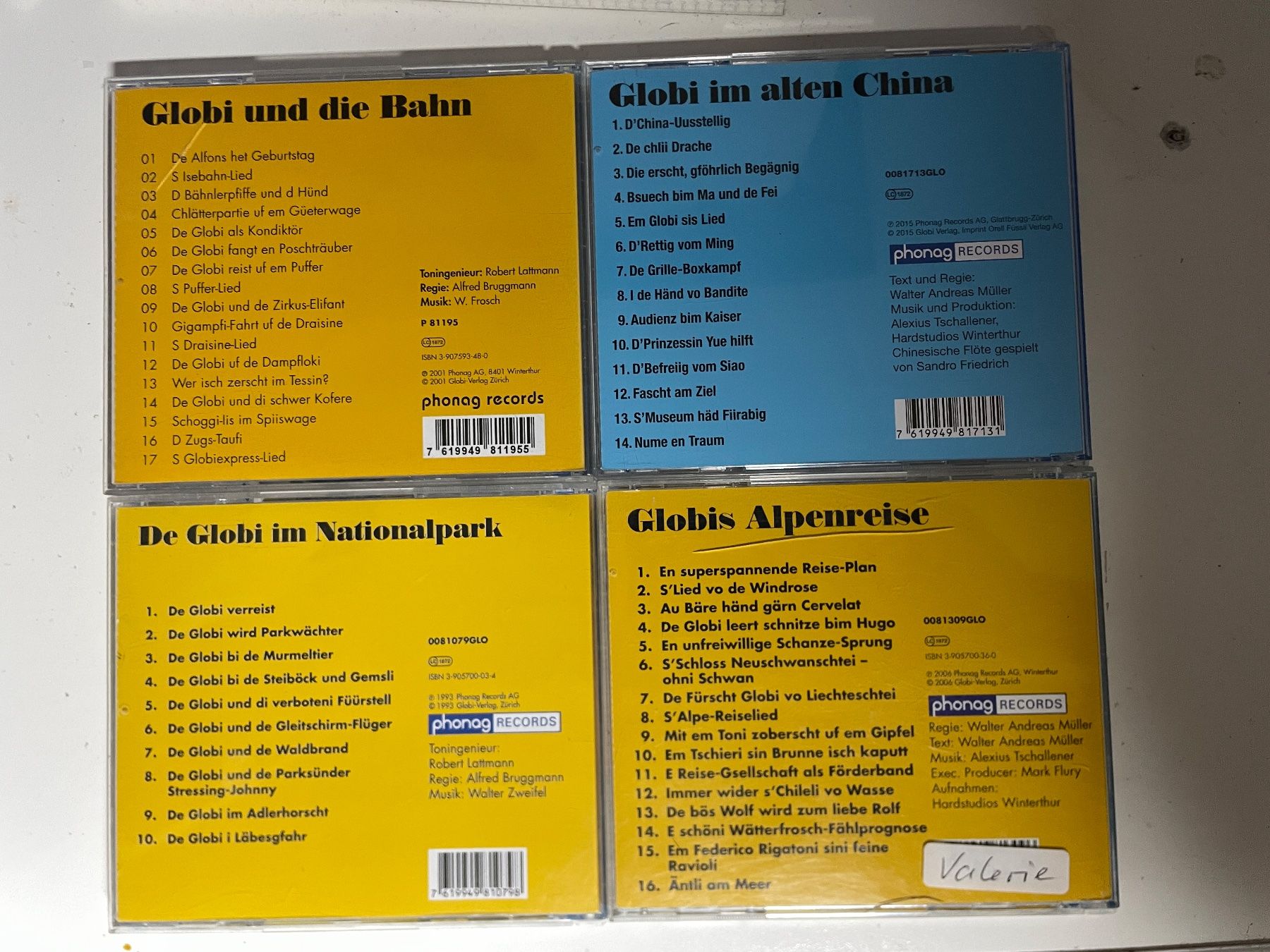 CDs: Globi 8x – Gebraucht aus Muri b. Bern von AdidasCollector 5
