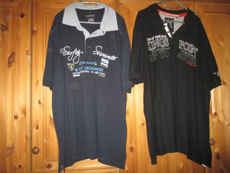 2 ER SET POLOS GROSSE GRÖSSEN 3 XL 64/66 BAUMWOLLE