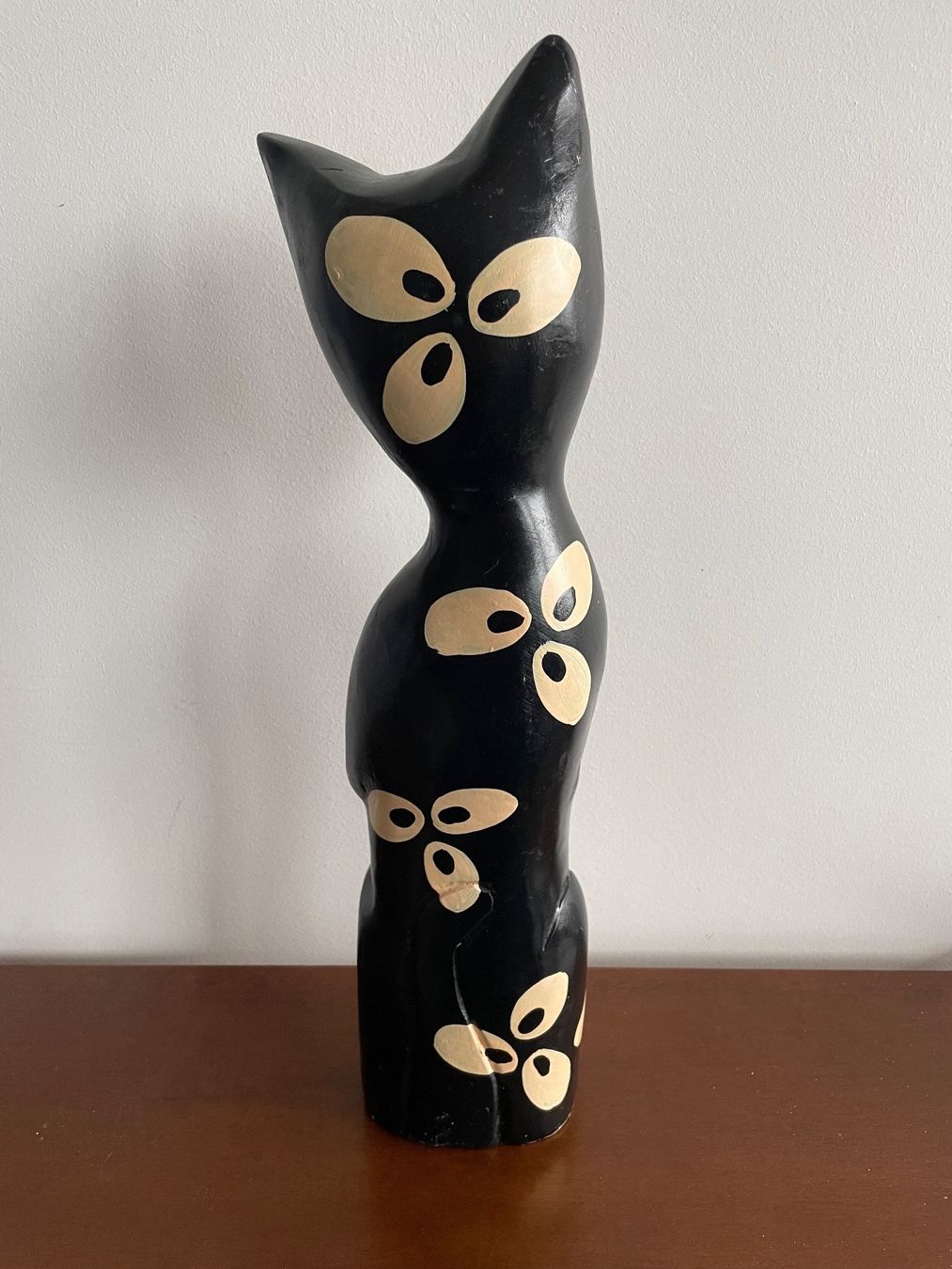 Statuette: Statuette Figurine Chat en Bois – Usato da Vallamand venduto da Bricbracbroc82 5