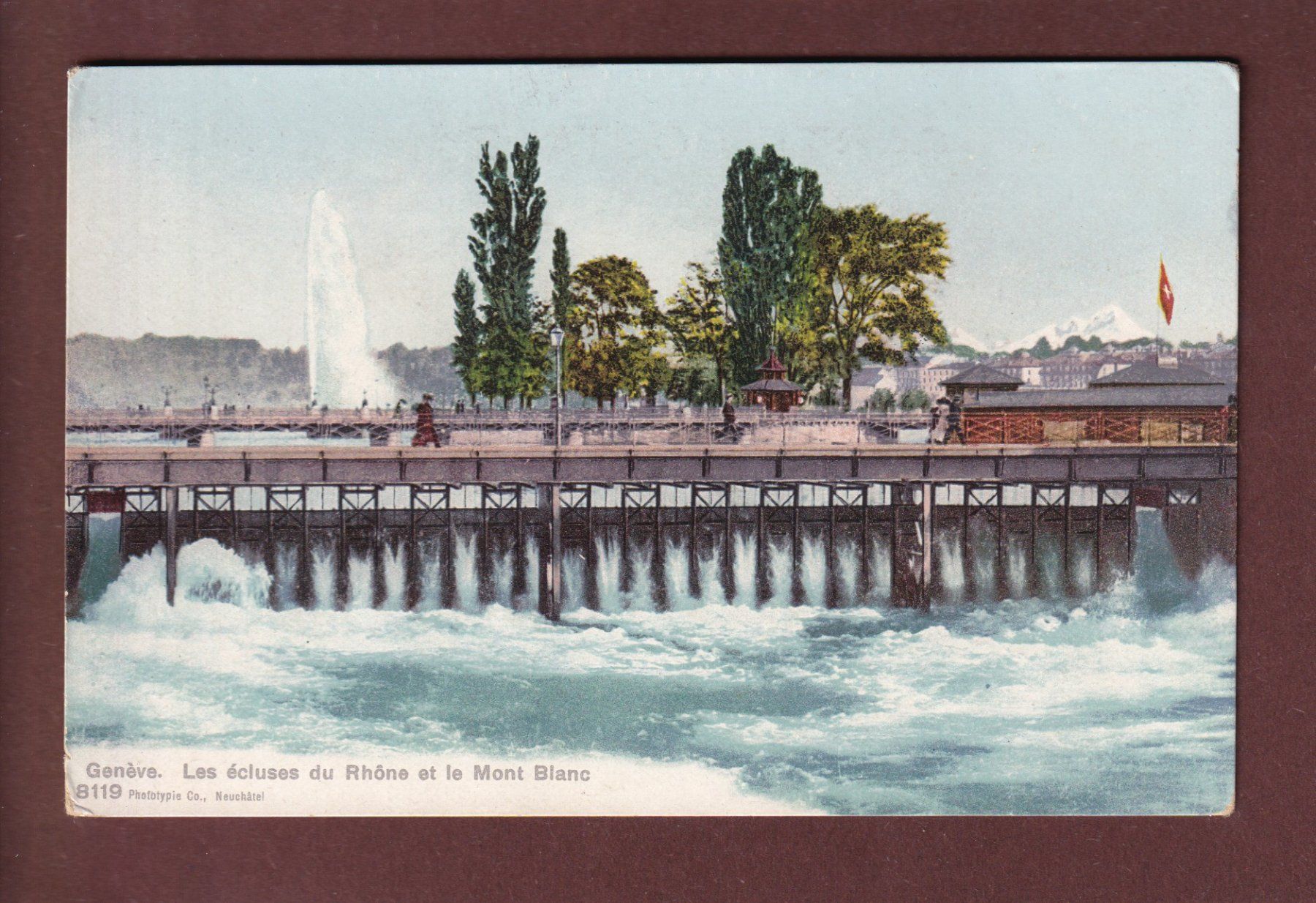 Cartes postales: GENEVE - Les Ecluses du Rhône – D'occasion à Pully par nicecards