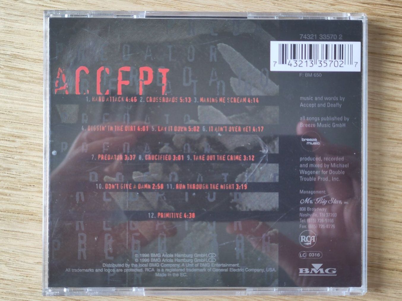 CDs: Accept - Predator – Gebraucht aus Birmensdorf ZH von crabalocker67 1
