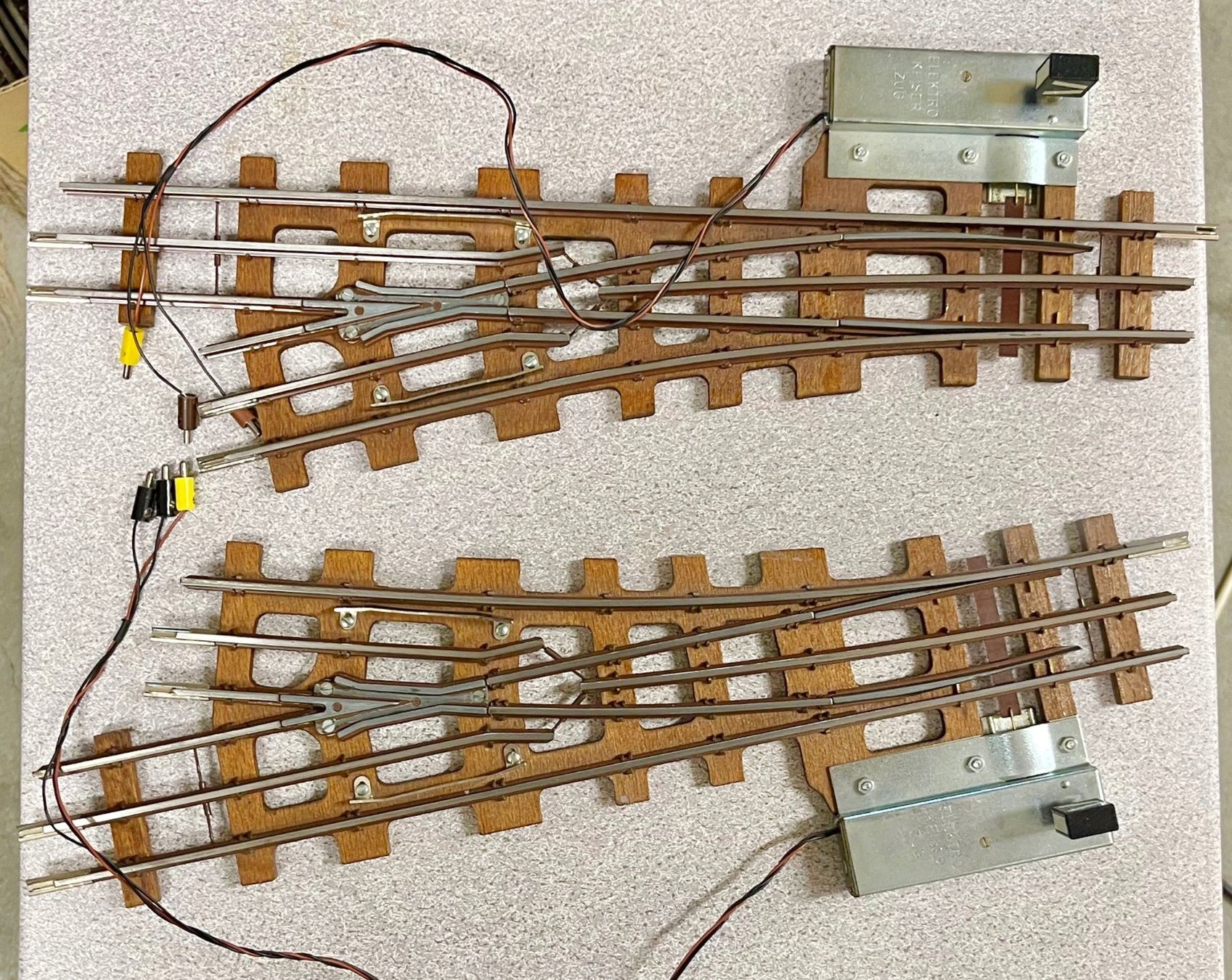 Modelleisenbahnen: Keiser Spur 0  Paar Weichen – Gebraucht aus Bleiken von hbw45