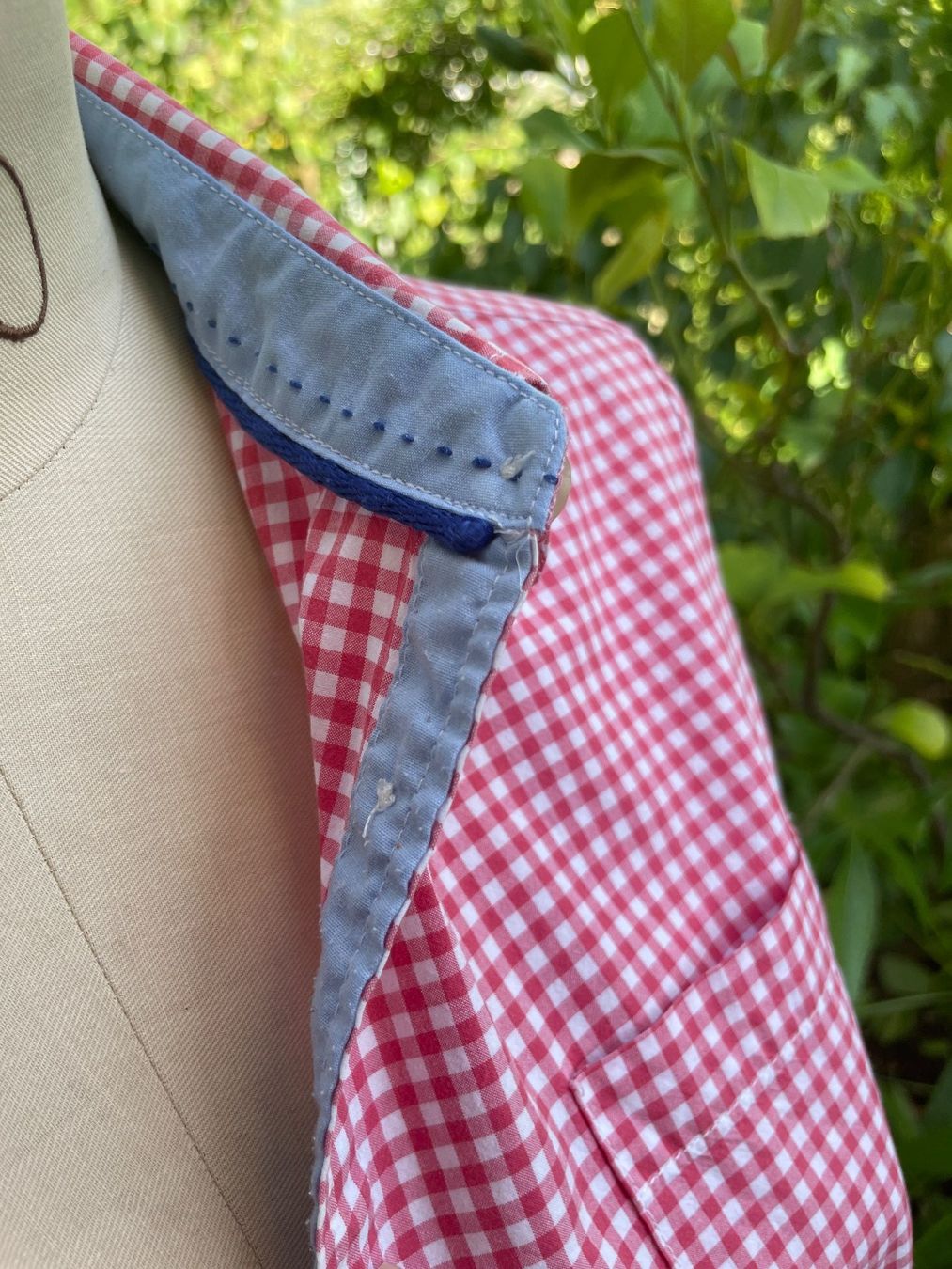 Blusen: weiss rot karierte Bluse von Milano Gr. 38 – Gebraucht aus Münchenstein von ann_2n6y 1
