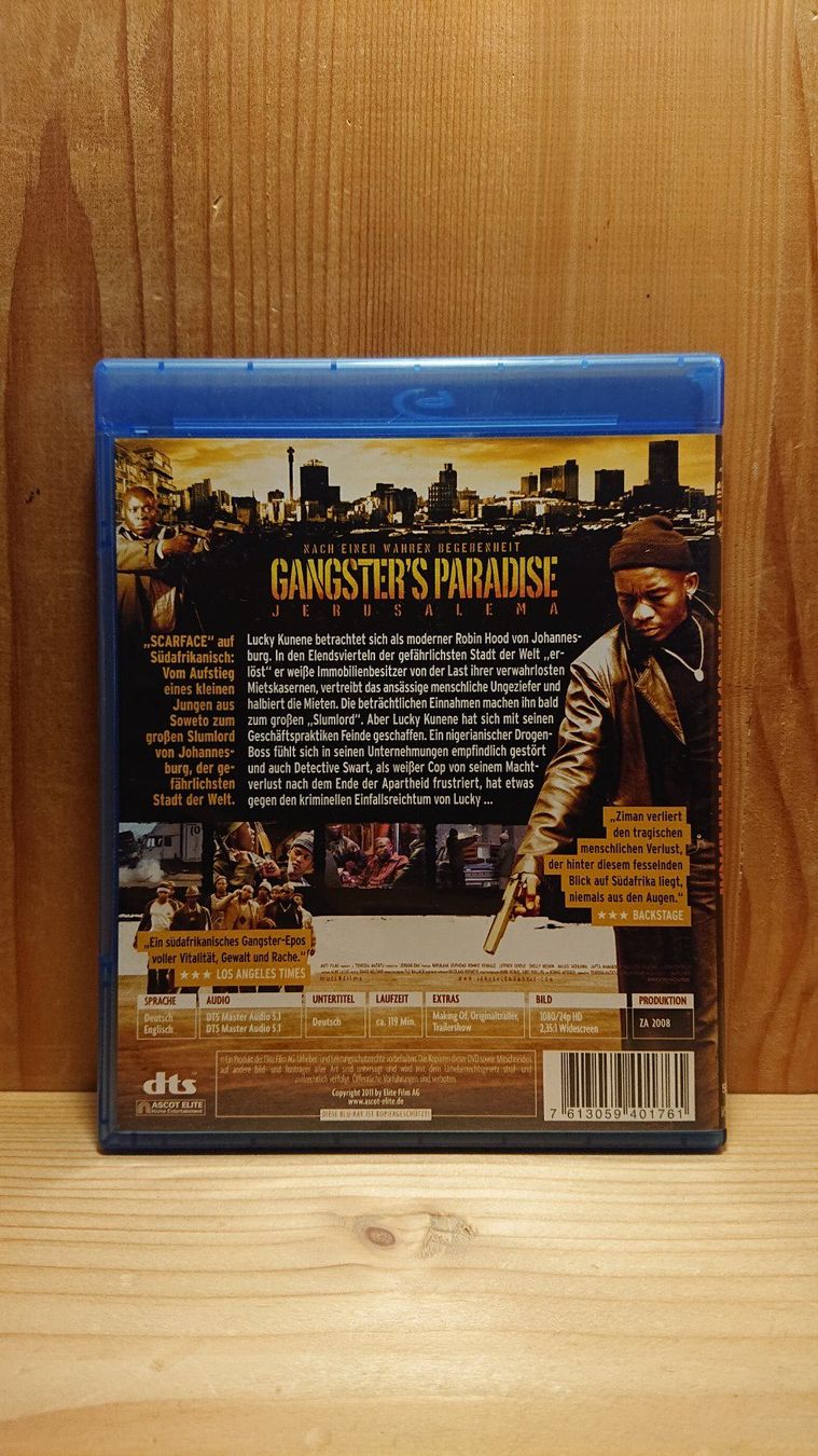 Tutti i DVDs: GANGSTER'S PARADISE Jerusalema Blu-Ray – Usato da Wilderswil venduto da Exebub 1