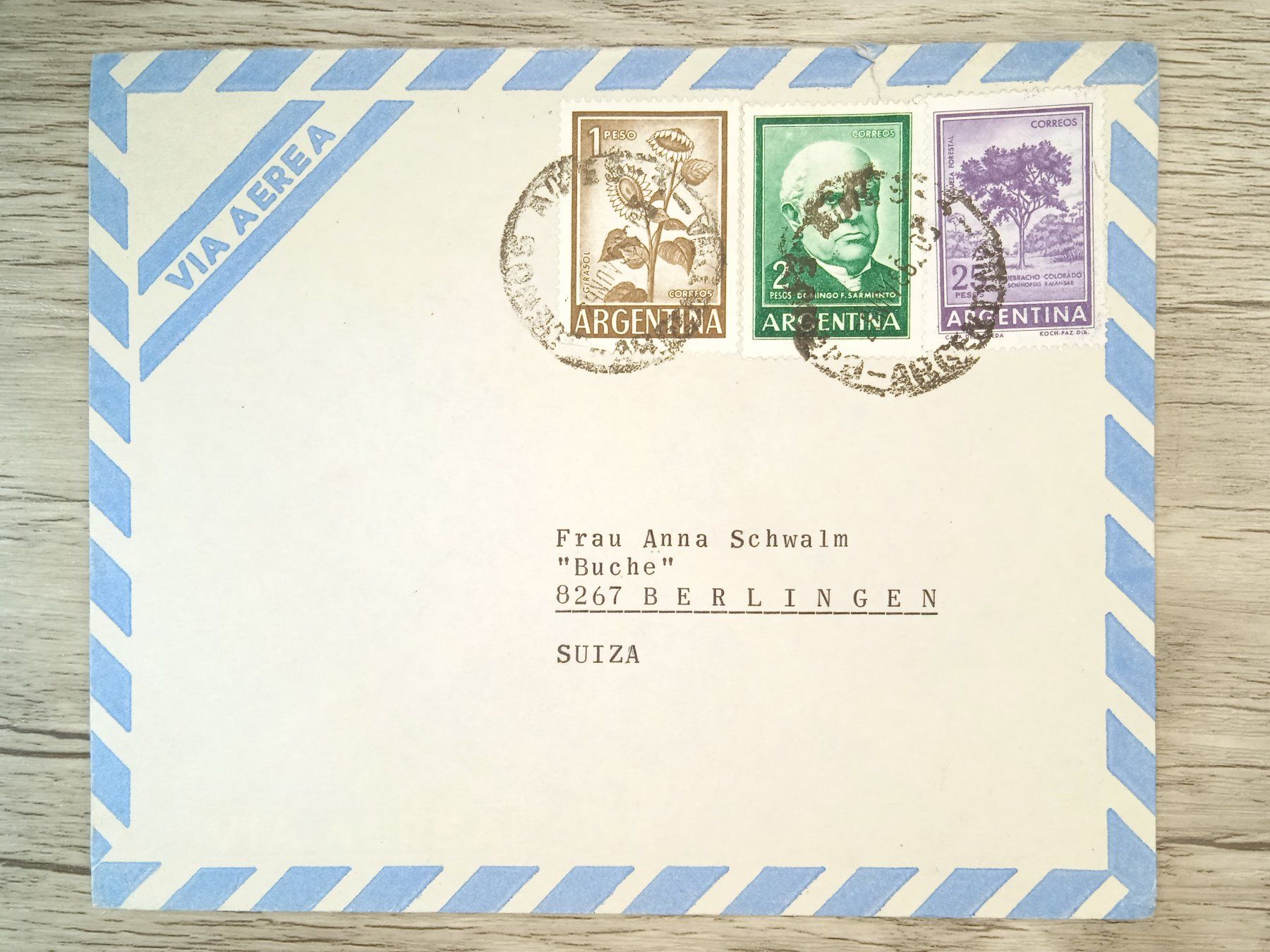 Tutti i francobolli: TR65 Enveloppe + Timbre Argentine 19xx – Usato da Cousset venduto da Patrick_Collections