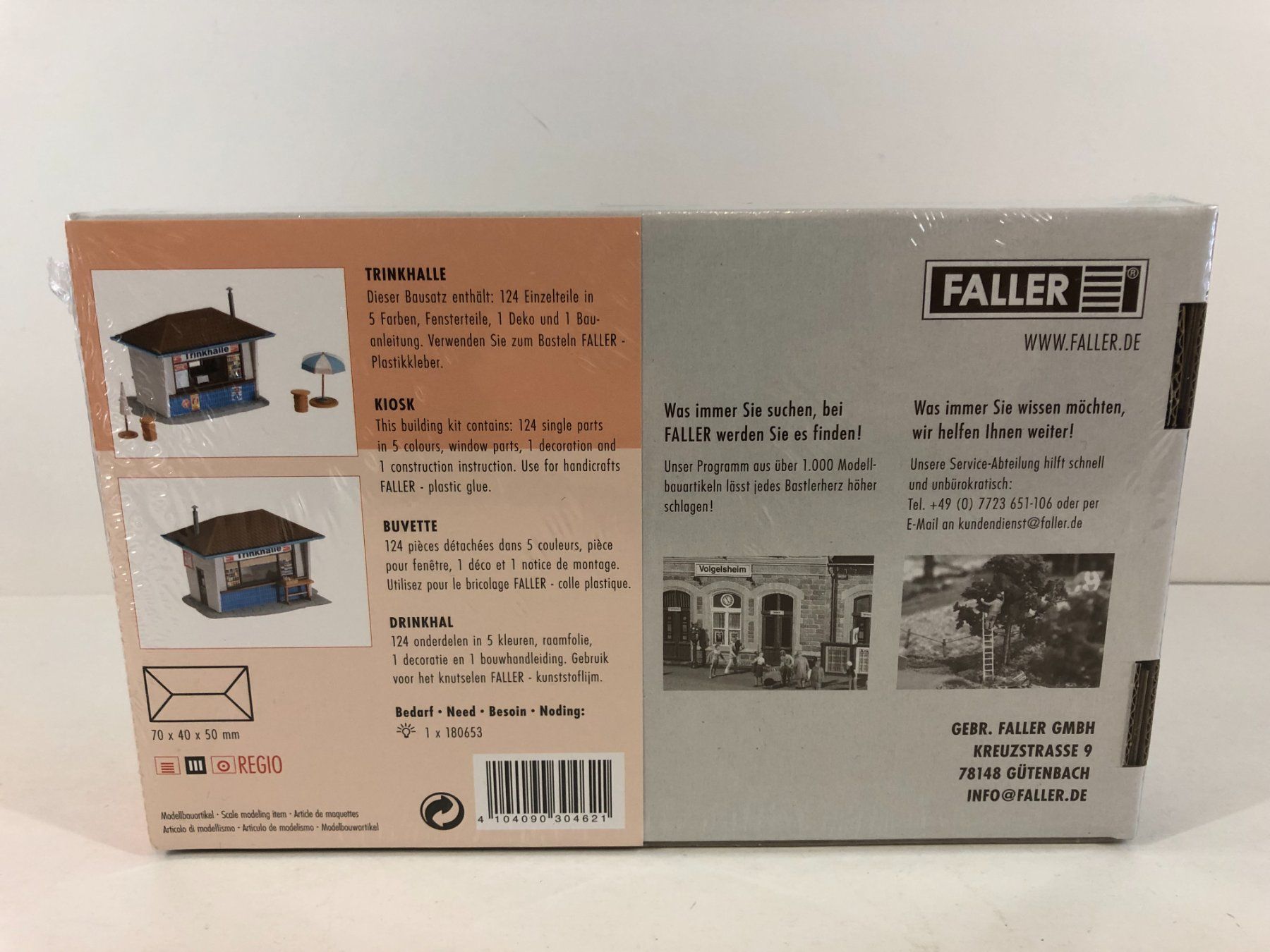 Faller Modellini di ferrovie: Faller H0 130462 Kiosk – Nuovo e nell'imballaggio originale da Rodersdorf venduto da Joerg11 1