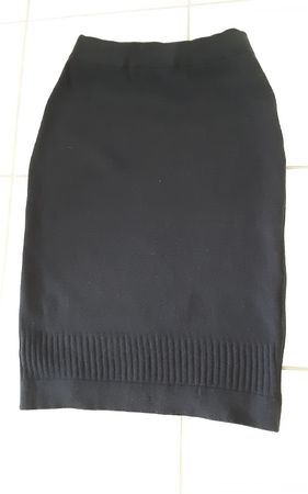 Chanel jupe vintage 36/ 38, cachemire, navy