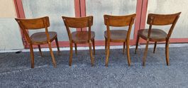 4 Holzstühle ( Horgen Glarus) im Set Vintage Design 