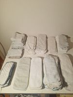 Diverse Stoffwindeleinlagen