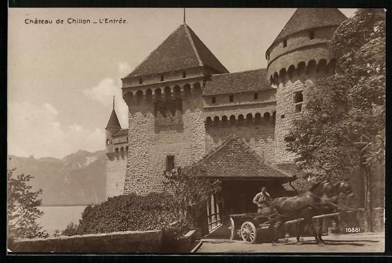 Cartoline postali: AK Chillon, L'Entrée de Château – Usato da Berlin venduto da bartko-reher