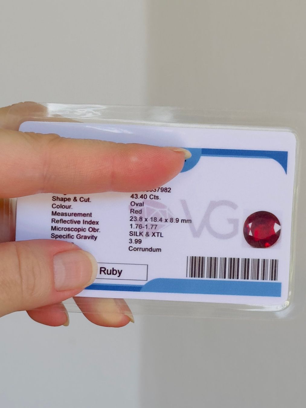 Pietre preziose: Certified 43.40 Ct – Nuovo e nell'imballaggio originale da Genève venduto da AWWA 9