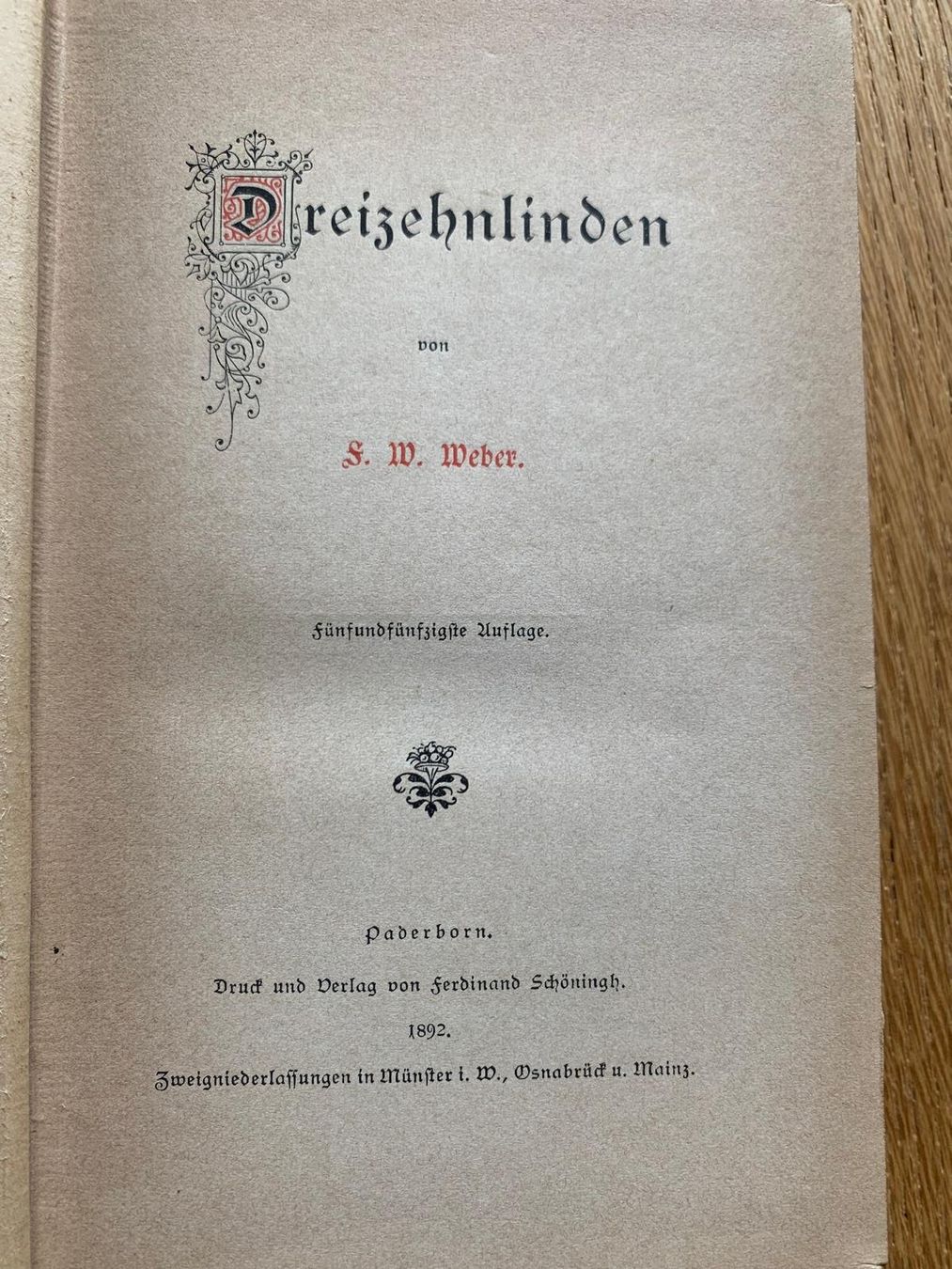 Bücher: Antikes Buch "Dreizehn Linden" von 1892 – Gebraucht aus Grossdietwil von fab_8bdy 3
