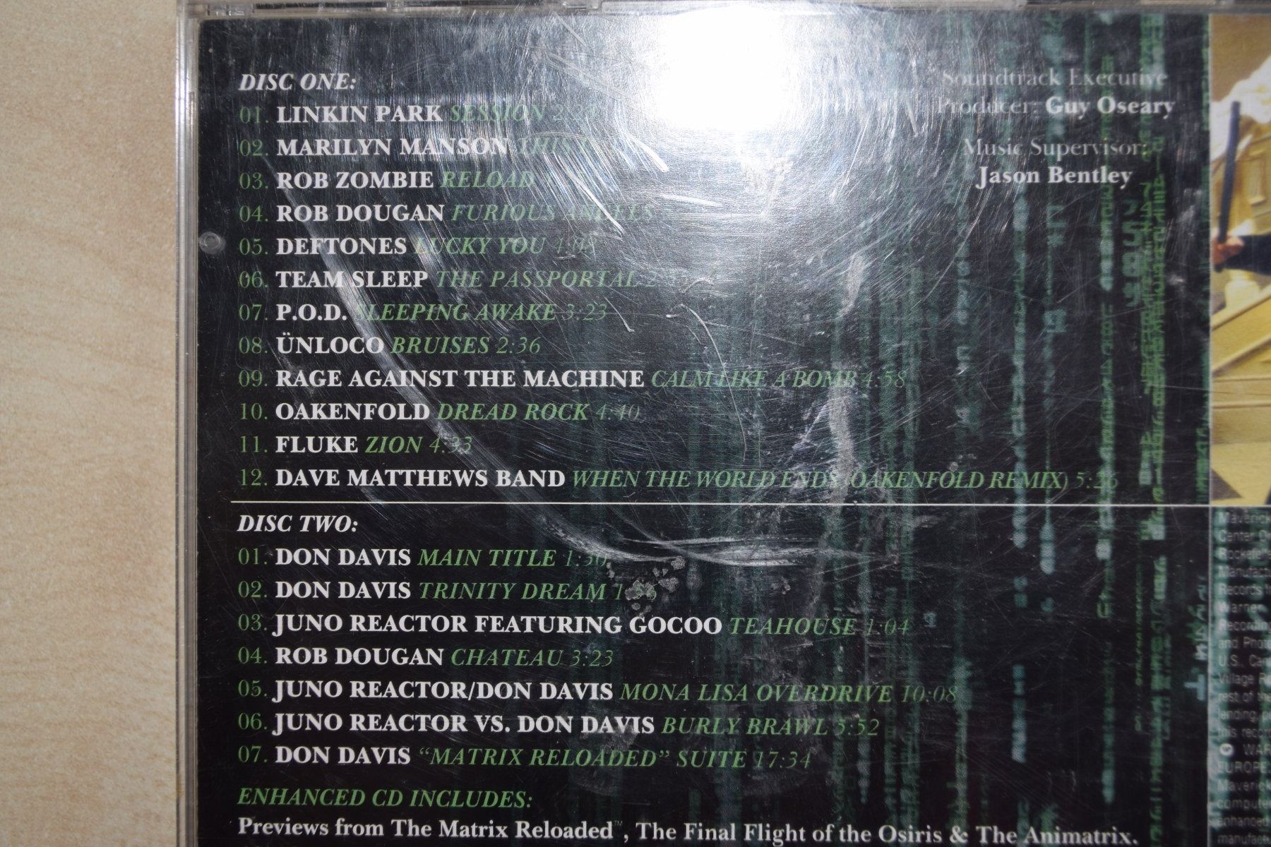 CD: MATRIX RELOADED  2CDs. (581) – Usato da Reutigen venduto da DONDON55 2