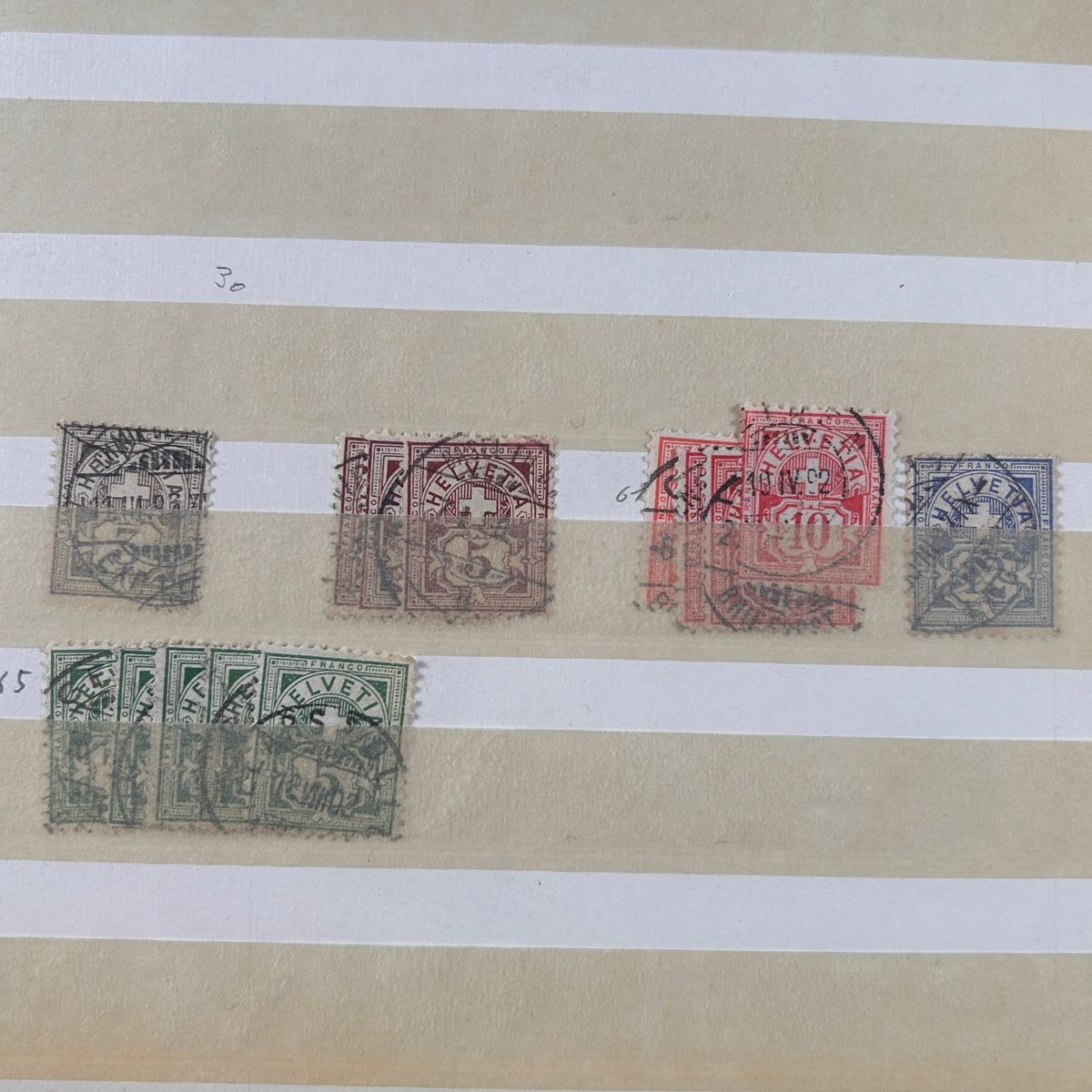 Tutti i francobolli: Antike Briefmarken Schweiz alt – Usato da Laufen venduto da belleskulptur 1