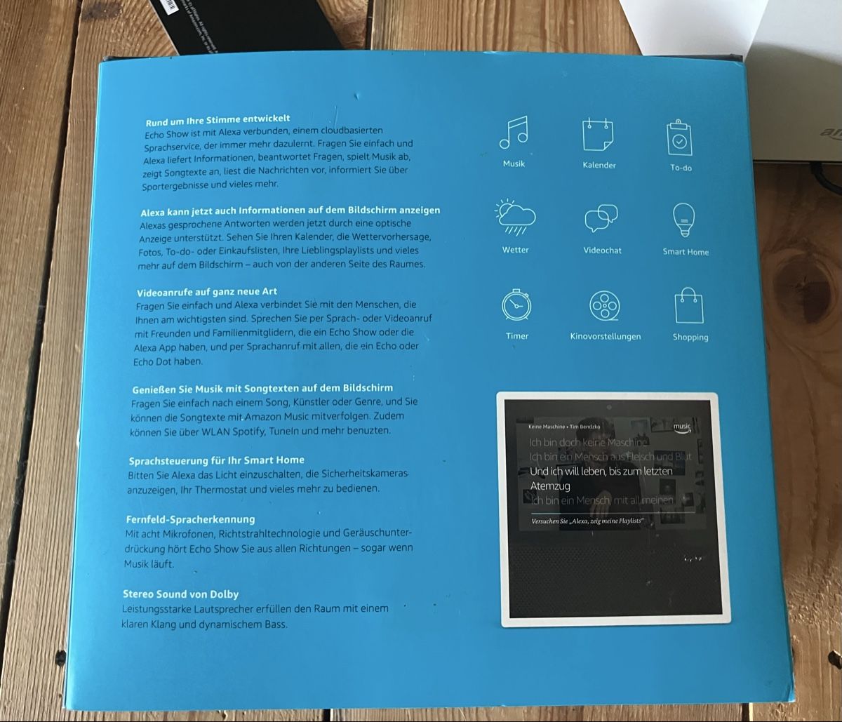 Amazon Lettore multimediale & Streamer: Amazon Echo Show 1.Gen - Weiss, OVP, Netzteil, reset – Nuovo (secondo la descrizione) da Odogno venduto da chi_ds8t 5