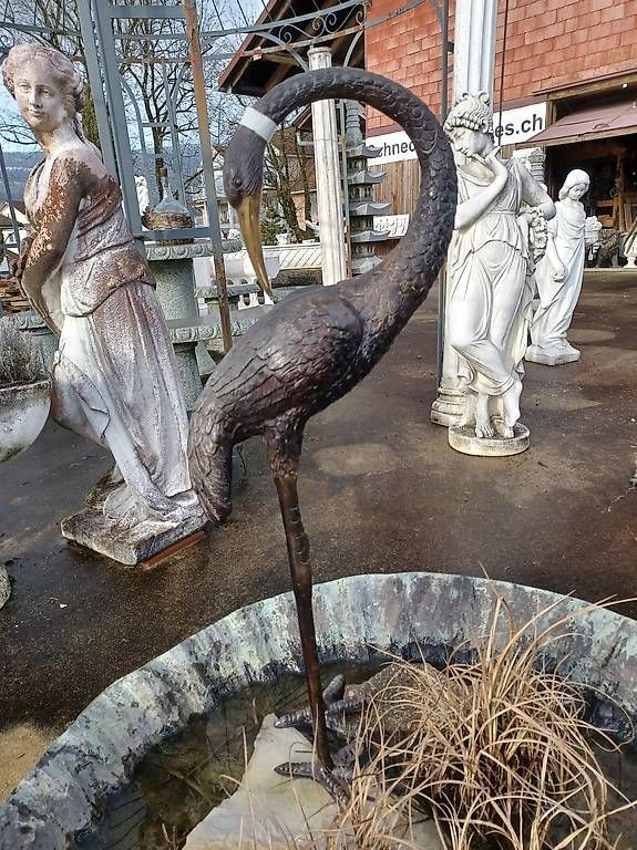 Statuette: Bronze Kranich – Nuovo (secondo la descrizione) da Wangen a.Aare venduto da Schneckenparadies 1