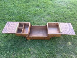 Nähkasten aus Holz ausziehbar
