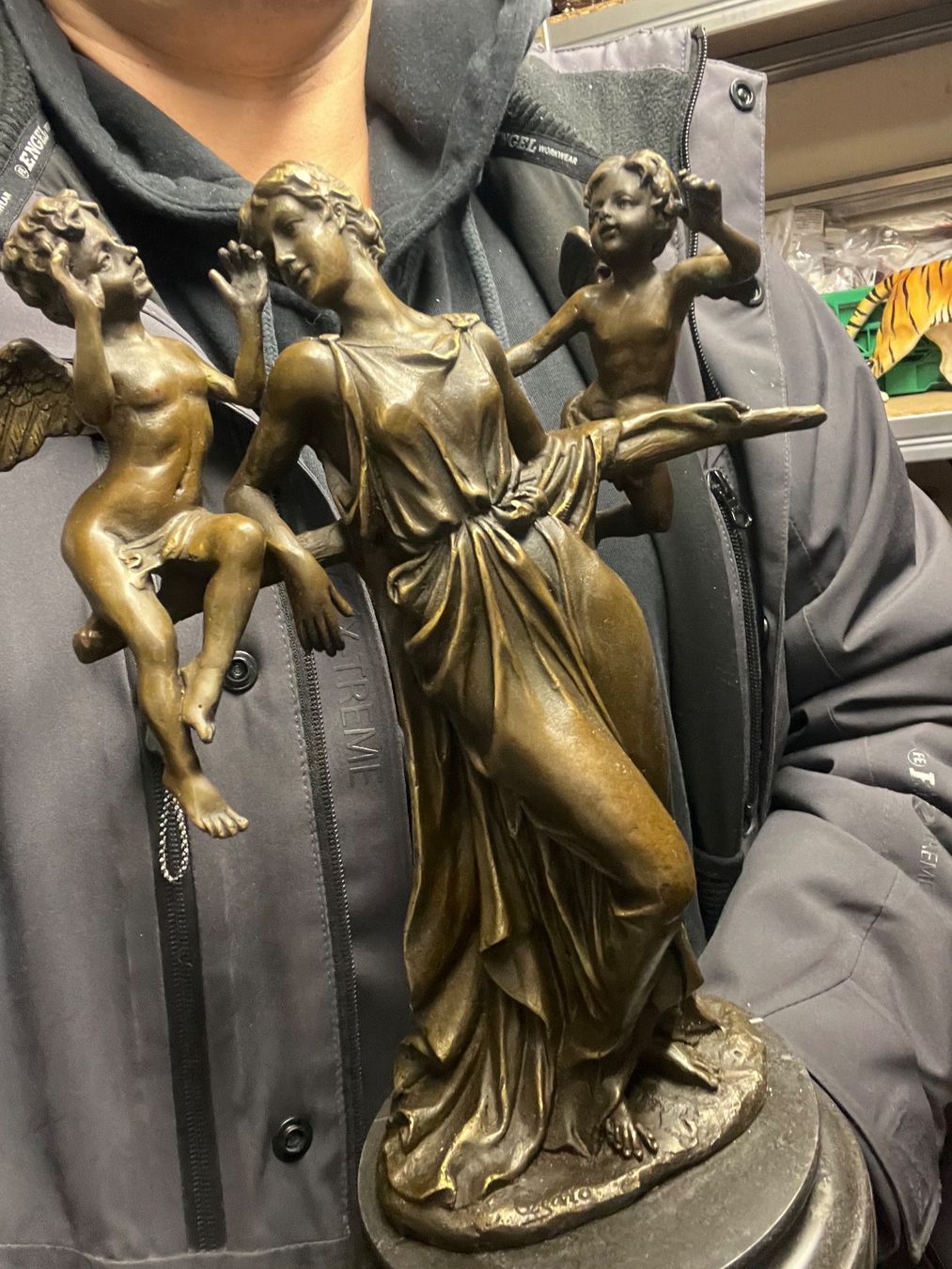 Sculture & Statue: Top Bronzefigur "Frau mit Putten" – Usato da Oberengstringen venduto da Cici7 5