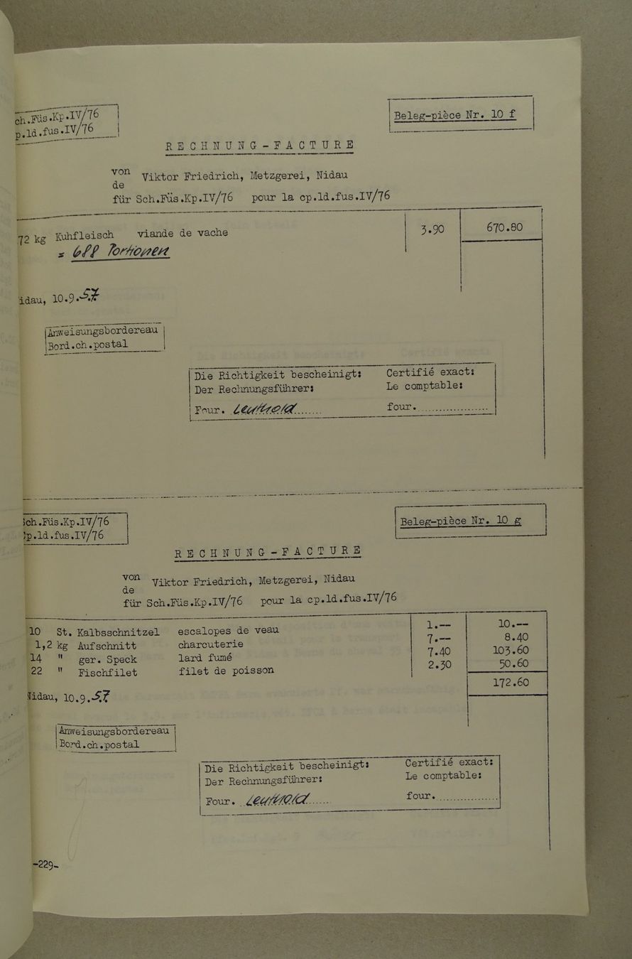 Libri: FOURIERSCHULE 2/57 MUSTER-BUCHHALTUNG, MILITÄR – Usato da Grüningen venduto da Kartensammler 5