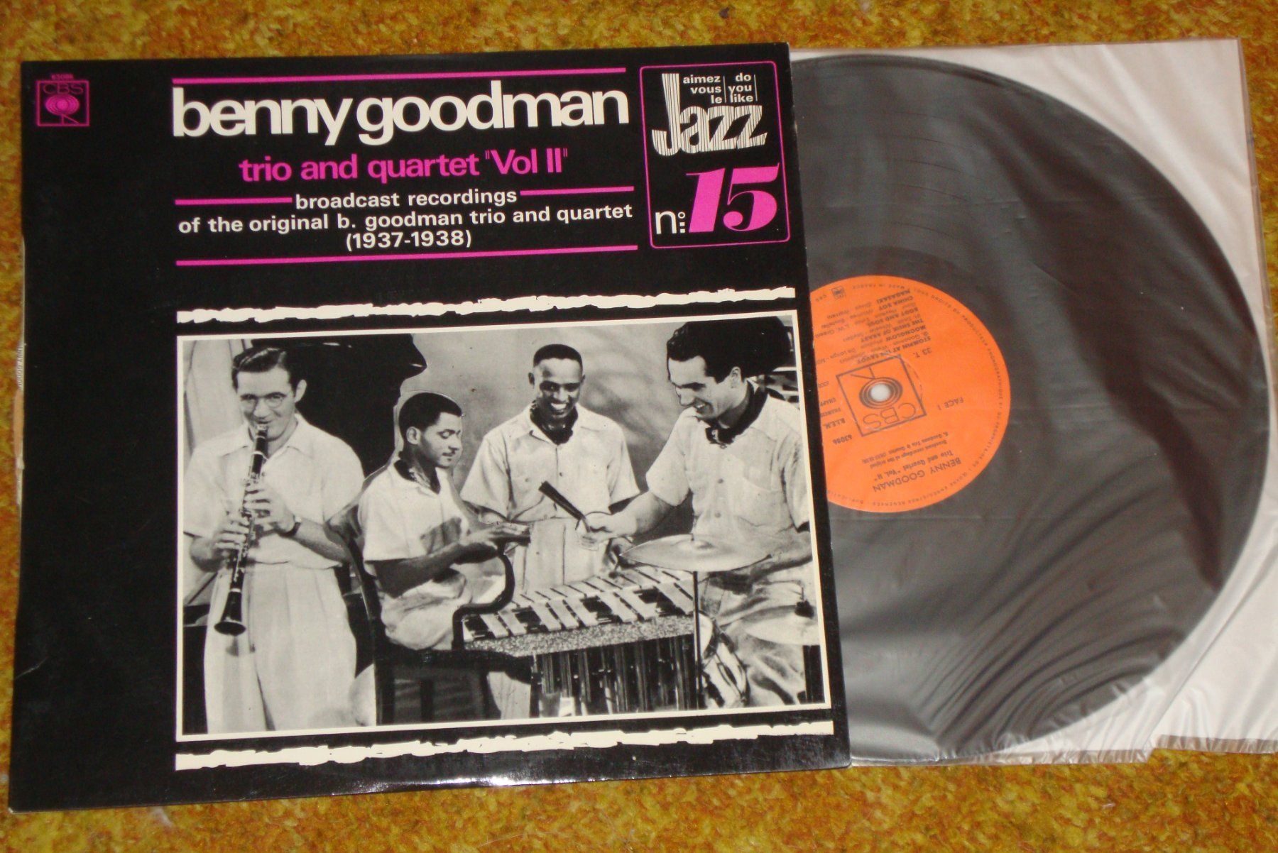Dischi in vinile: Benny Goodman Trio + Quartet - CBS LP - 1937-1938 – Usato da Bern venduto da Uli_10_11