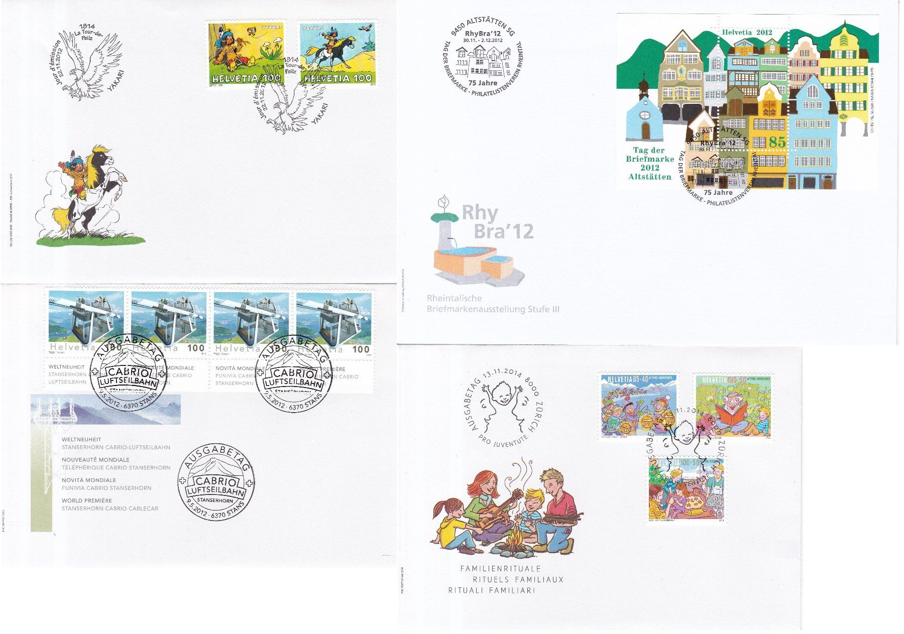 Tutti i francobolli: 56 Stk. CH FDCs 2000er Jahre – Usato da Münchwilen AG venduto da Nesar 8