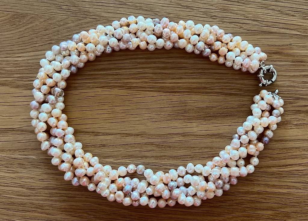 Catenine: Wunderschöne Perlenkette multicolor NEU! – Usato da Basel venduto da Findus78 4